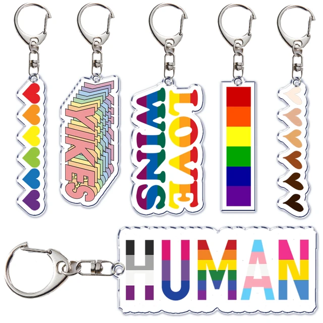 Rainbow Acrylic Keychain