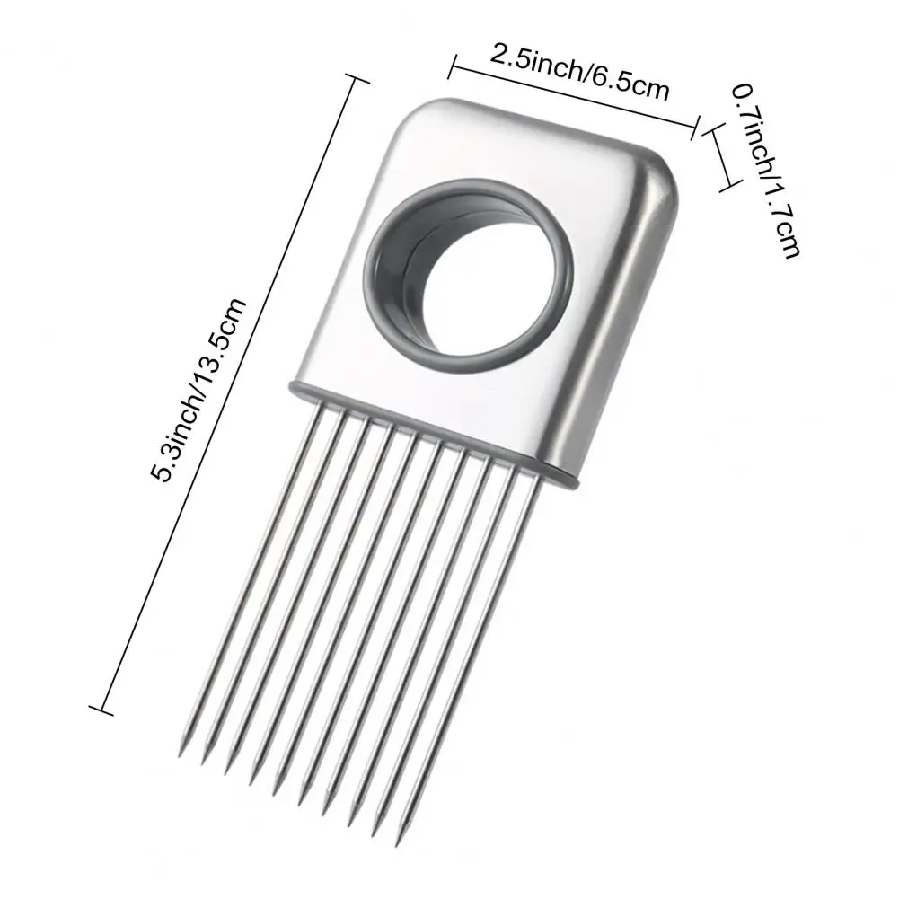 Onion Slicers Holder Vegetable Tomato Shredders Stainless Steel Beef Tenderer Vegetable Slicing Tool Kitchen Gadget