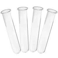 4 Pcs Hydroponic Test Tube Vase Terrarium Plant Propagation Tubes Flower Mini Vases Transparent Glass Flowers 2