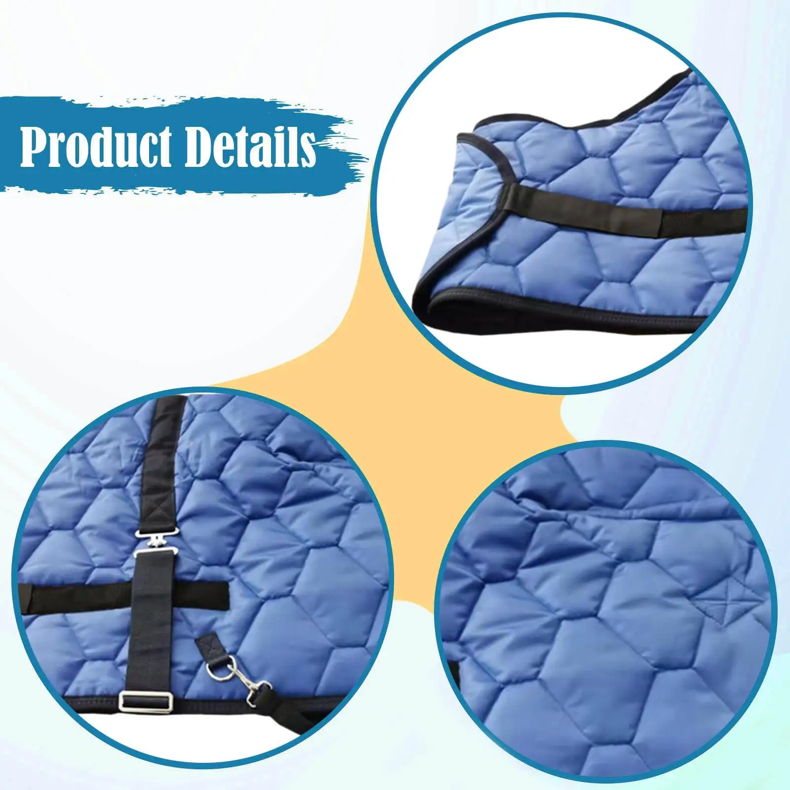 Horse Blanket Horse Clothing Tear Resistant Waterproof Horse Care Sheet Turnout Sheet Clothes for Transport Farm Pasture Stable