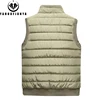 2024 Men Winter Sleeveless Casual Warm Stand Collar Vest Men Autumn Solid Color Outdoors Windproof Fashion Style Vest Male Coat 3