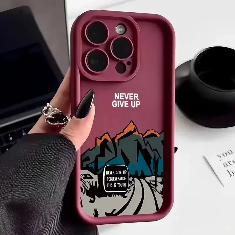 Never Give Up Shockproof Bumper Phone Case