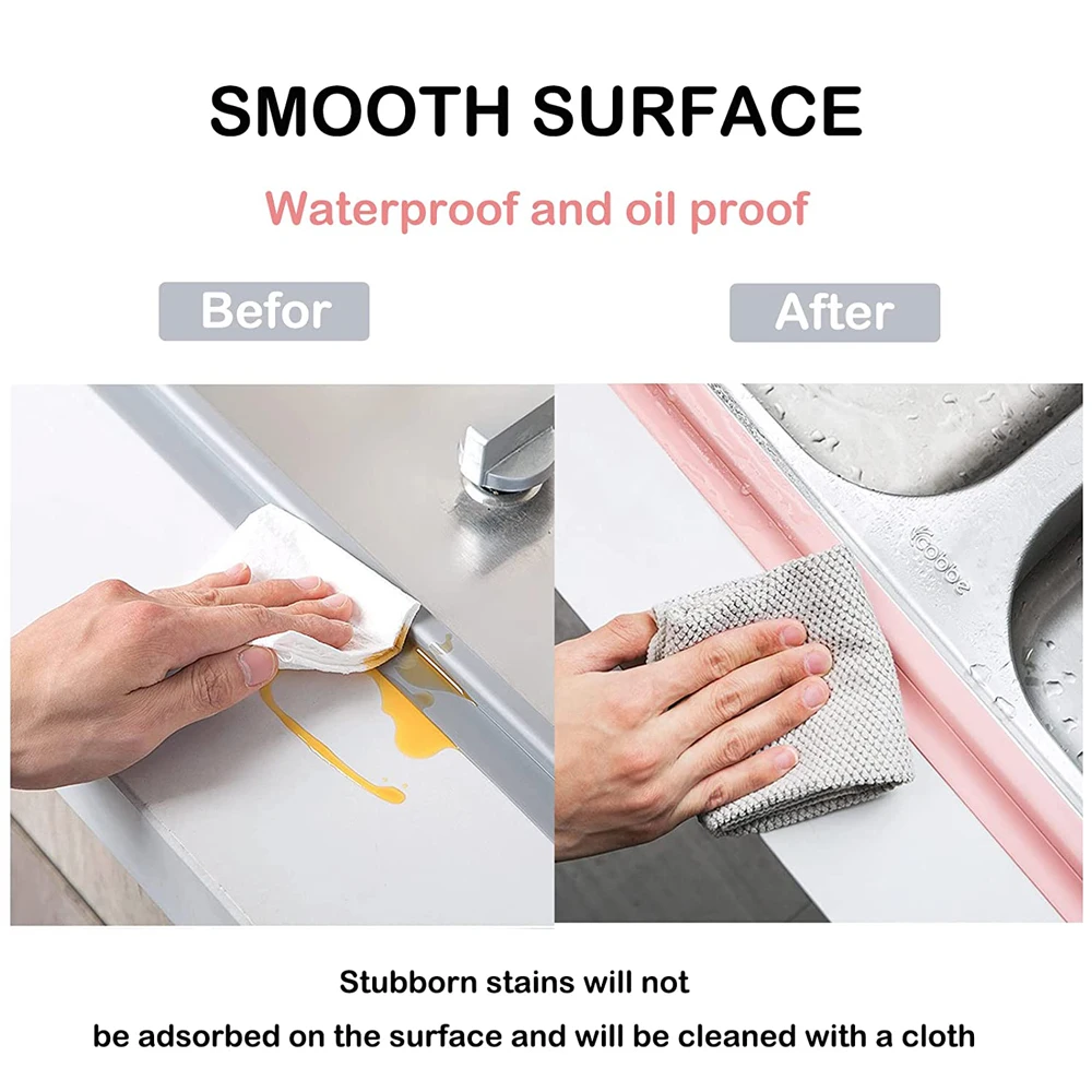 3.2M Sealing Strip Tape Self Adhesive Waterproof Toilet Kitchen Sink