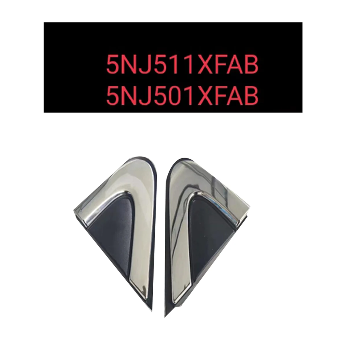 5NJ501XFAB Car Right Front Pillar Triangle Plate for Chrysler 200 2015- Door View Mirror Corner Trim