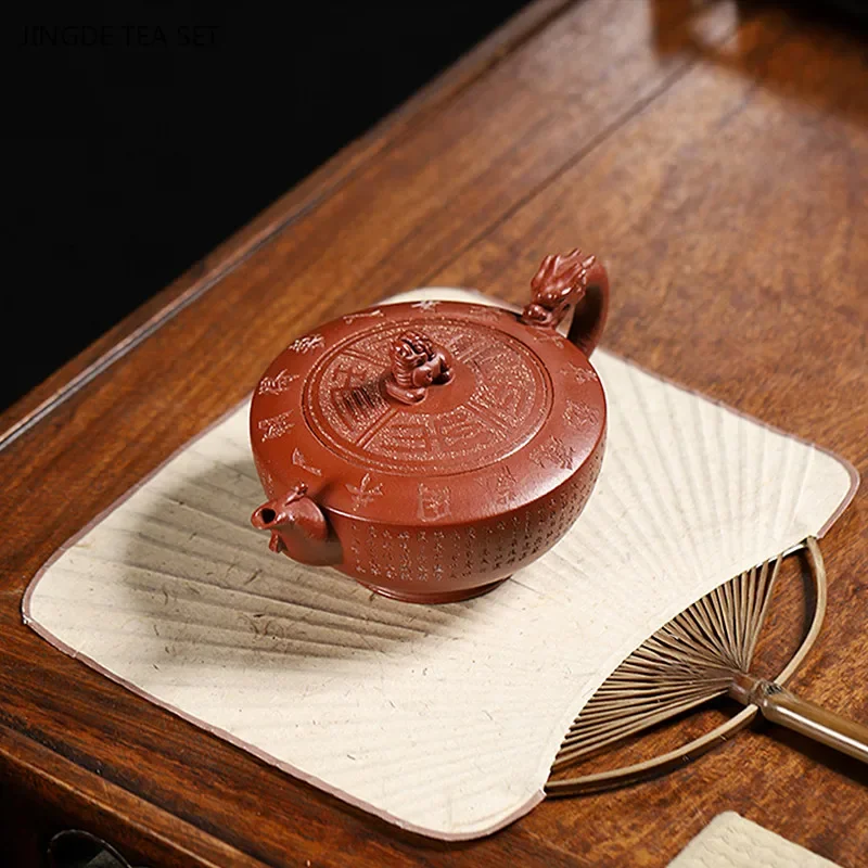 300ml Authentic Yixing Purple Clay Tea Pot Handmade Filter Tea Infuser Chinese Zisha Tea Accessories High Grade Beauty Teapot