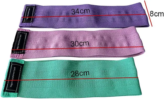 Resistance Bands, Exercise Workout Bands for Women and Men, 3 Set of Stretch Bands for Booty Legs, Pilates Flexbands 2