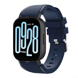 Breathable Sports Silicone Strap - Soft Wristband Replacement - 22mm band (Midnight blue)