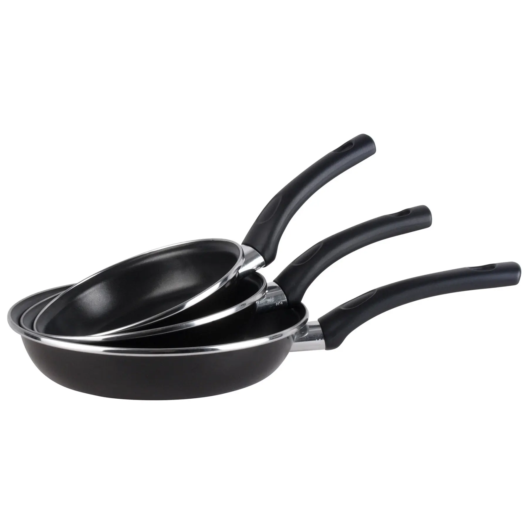 Magefesa Kenya kitchen battery 7 PCs + Set Set 3 pans 18-20-24cm, vitrified steel 820 °C, free black PFOA