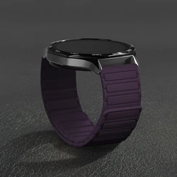 Magnetic Silicone Watch Strap - Available in 18mm, 20mm, and 22mm Sizes - 22mm watch band (06 New Plum)