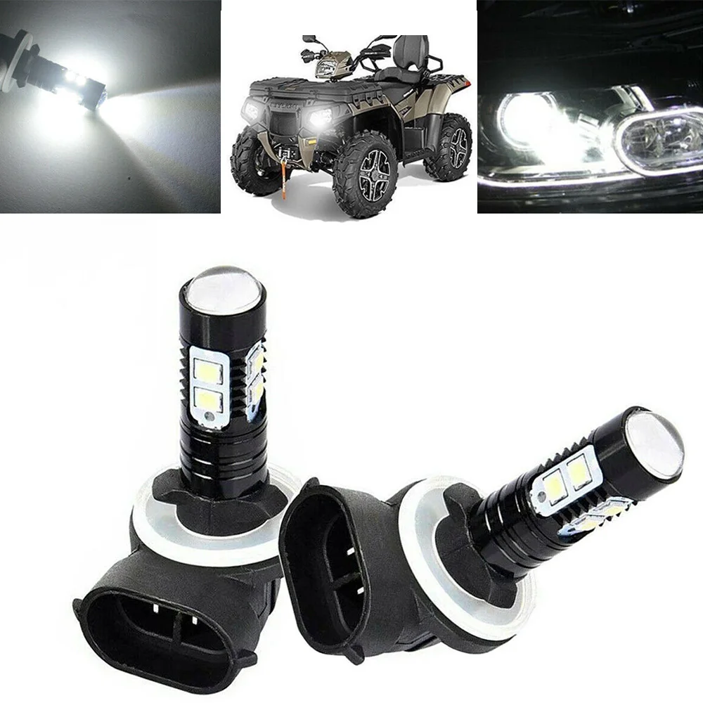 HEADLIGHT LED BULBS 150W 3600LM 6000K WHITE HIGH POWER Fog light lamp LED Headlights for ATV POLARIS SPORTSMAN Accessories 1 2 4 6 8pcs p 134 vu meter after stage golden voice audio level power discharge flat table audio level db headlight w backlight