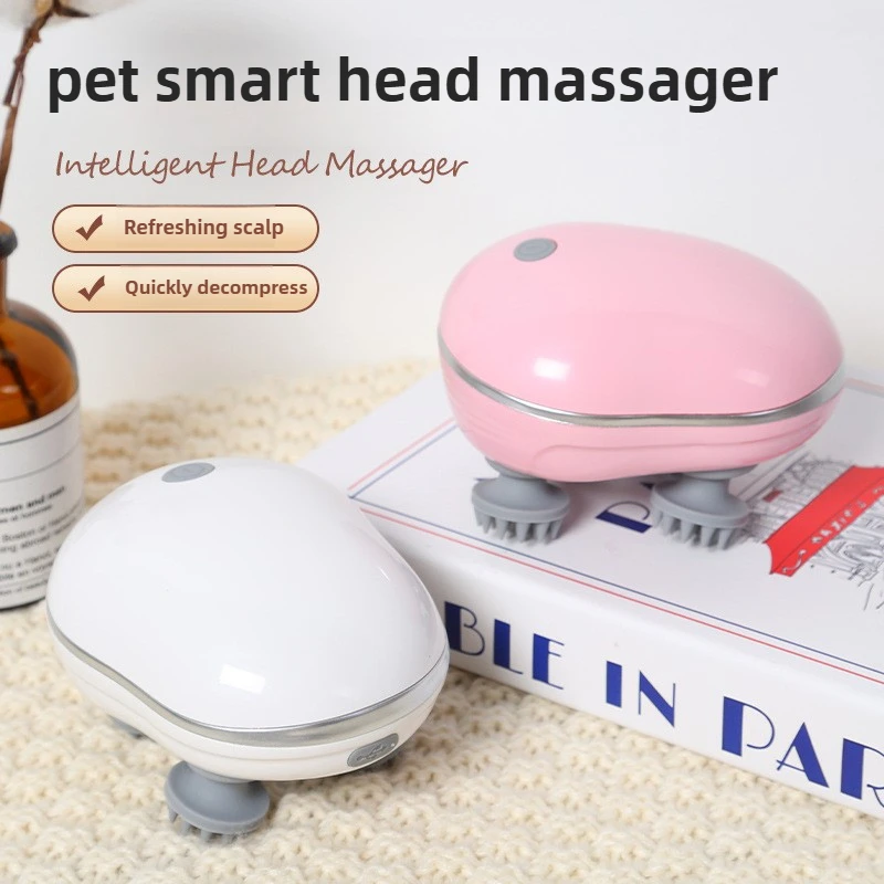 Pet Electric Head Massager - Multifunctional Relaxation and Kneading Vibrating Tool