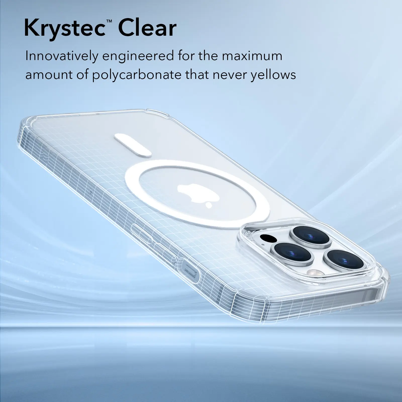 Max Caso Krystec Clear Case com tampa