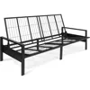 Metal Futon Frame – Space-Saving Modern Futon Frame Full Size - 2 in 1 Design Perfect for Modern Living Spaces (Black) 1