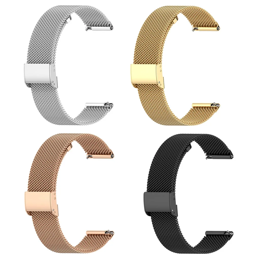 Premium Milanese Loop Metal Watch Band Bracelet - Stainless Steel Replacement Strap
