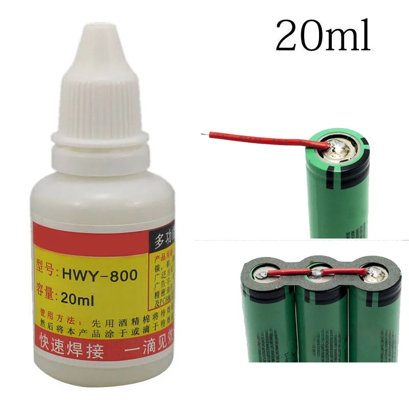 

20ml Stainless Steel Liquid Flux Welding Solder HWY-800 Paste Flux Liquid Solders Water Durable Liquid Solder