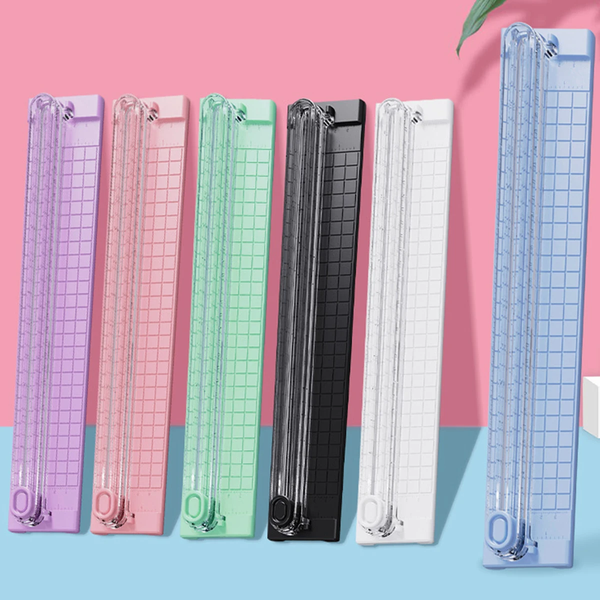 1PC Portable A3/A4 Paper Cutter Trimmer, Uncharged Manual Cutting Tool Made with Durable Plastic, School, Home, and Office Use 1PC Portable A3/A4 Paper Cutter Trimmer, Uncharged Manual Cutting Tool Made with Durable Plastic, School, Home, and Office Use