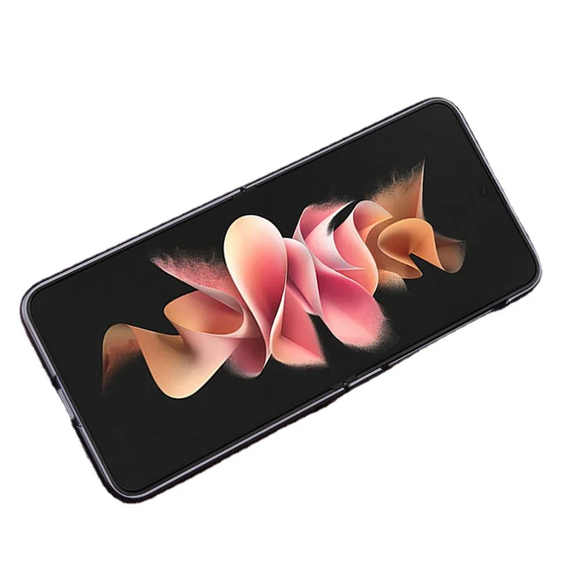 Luxury Genuine Leather Flip Phone Case For Samsung Galaxy Z Flip4 F8110 Half Pack Phone Cover For Galaxy Z Flip 4 Shockproof