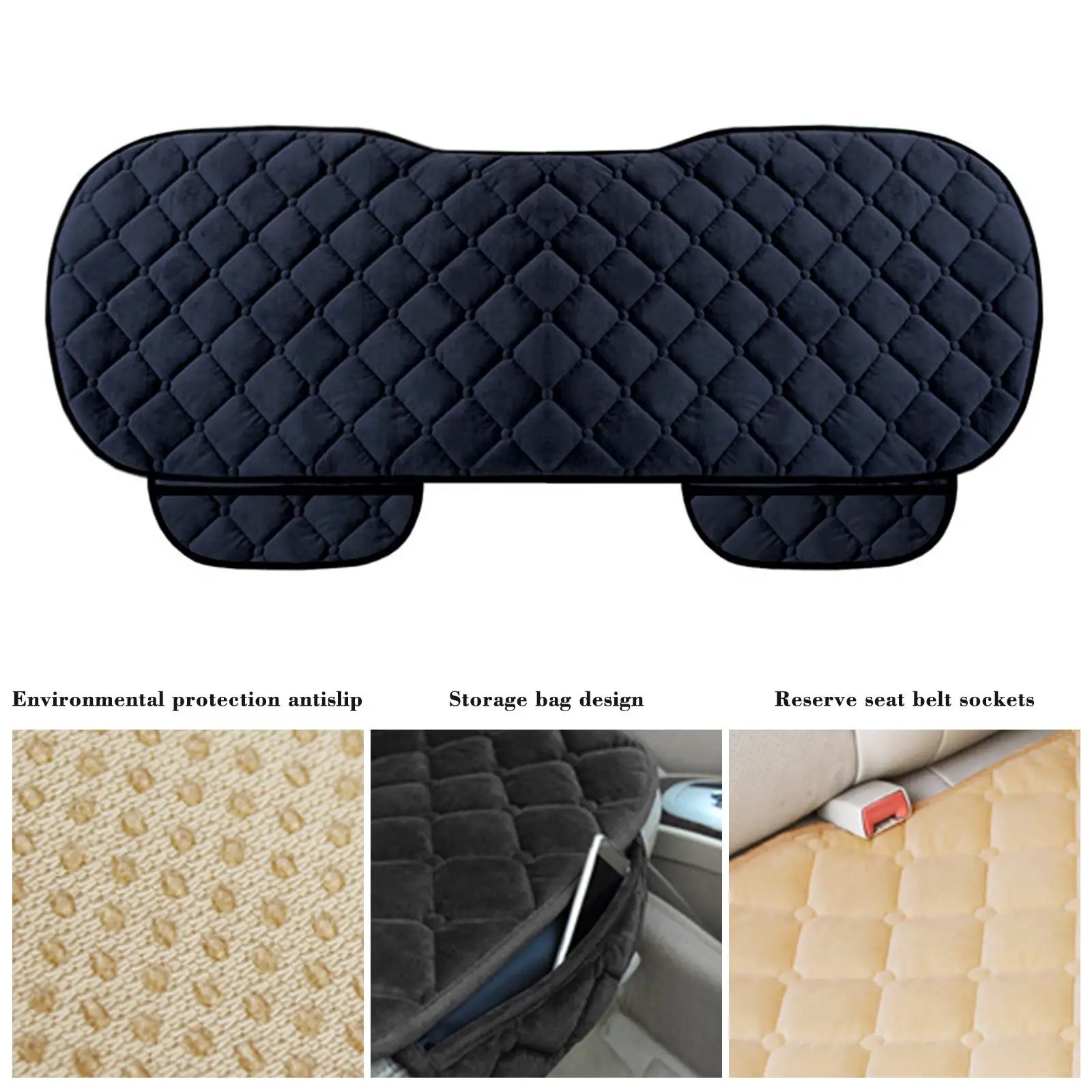 Car Rear Back Row Car Seat Cover Protector Mat Auto Chair Cushion  Accessories