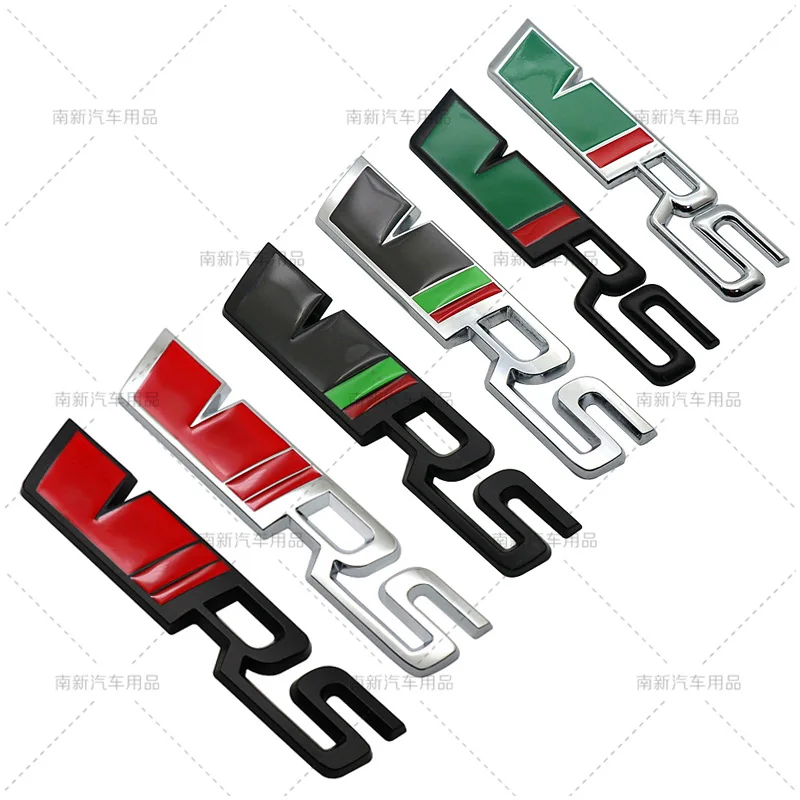 Metal Vrs Logo Emblem Badge Car Styling Trunk Body Grills Badge Per Skoda Octavia Kamiq Kodiaq Karoq Rs Superb Fabia Rapid