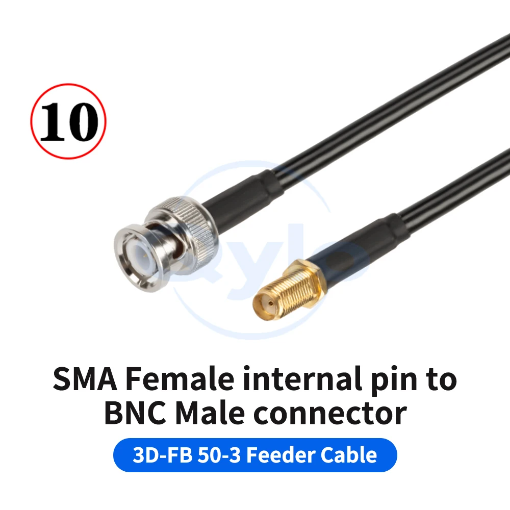 SMA auf BNC Stecker auf Buchse HF-Koaxialkabel 50-3 Verlängerungskabel BNC/SMA auf Radio-Adapterkabel (1 Stück) – Detail 5