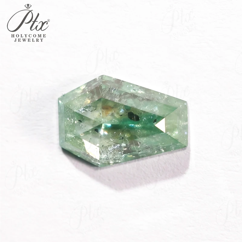 Salz- und Pfeffer-Moissanit-Diamant-Sechseck-Drachen-Form-Verlobungs- und Ehering, einzigartiger geometrischer Braut-Versprechensring, Vintage-DIY – Detail 28
