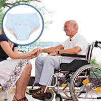 Disability Diaper Adult Diapers Washable Cotton Diapers Leakproof Urinal Panties Pure Cotton Incontinence For Elderly 2