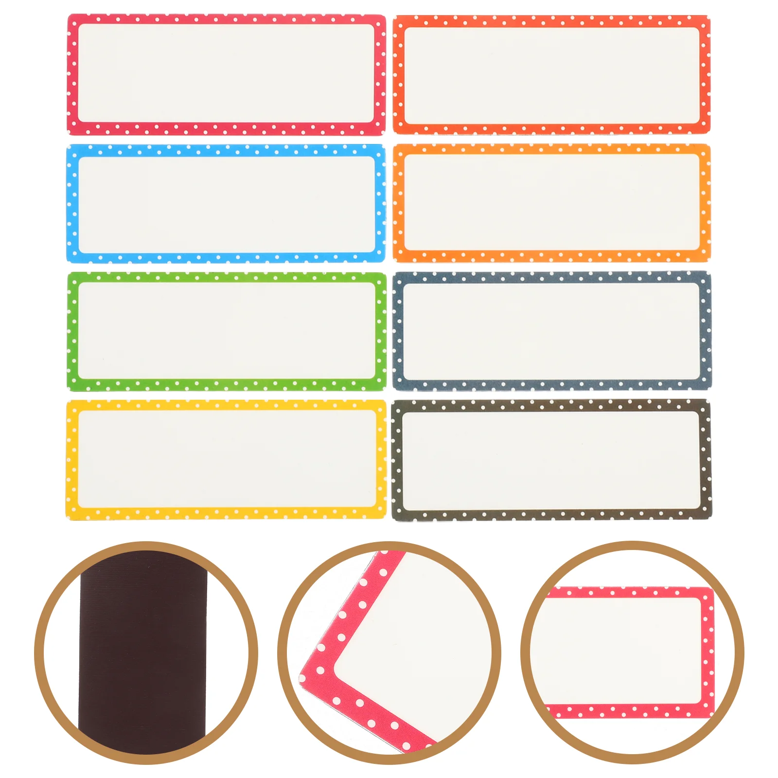 

16 Sheets Dry Erase Board Labels Multi-function Note Food Stickers Writable Magnets Name Magnetic Tags Marking