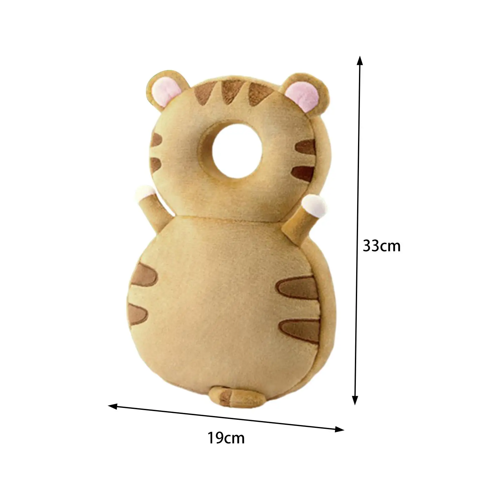 Baby Walker Head Protector Cute Soft Portable Animal Shape Backpack Wear Baby Head Protector for Walking Crawling Infant Kids