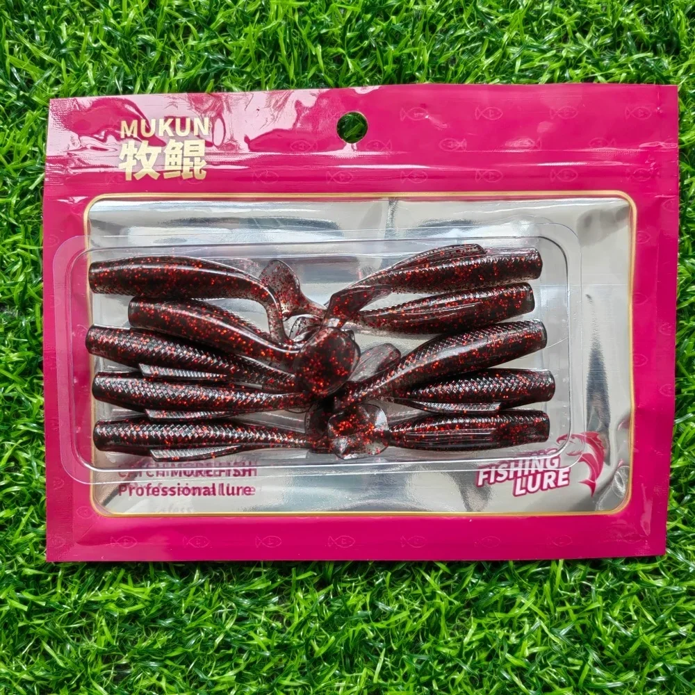 10 stücke Angeln Locken Weiche 55mm 1,65g 65mm 2,65g TPR Kunststoff Köder Swimbait Jigging locken Künstliche Köder Schwimmenden Verrückte Weiche Wurm – Detail 5