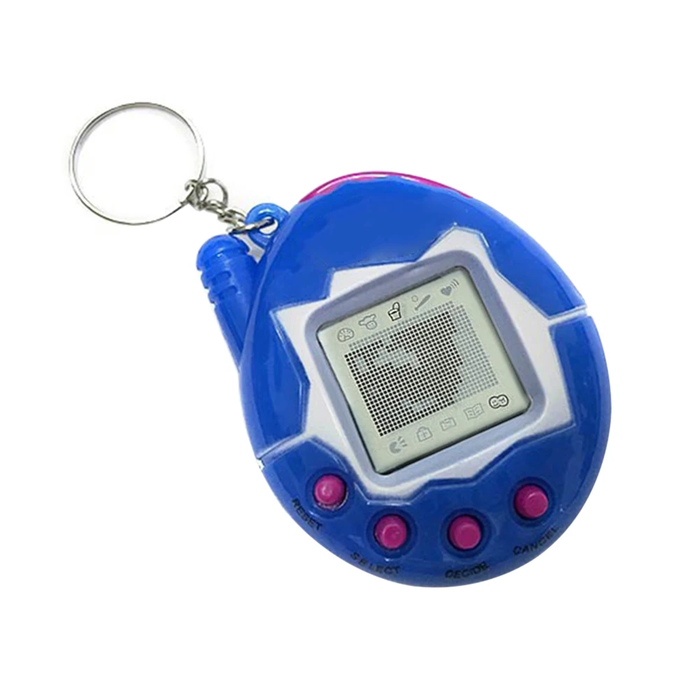 Electronic Pets Toys Virtual Digital Pet Game Console Nostalgic Virtual E-pet Interactive Toys w/ Keychain