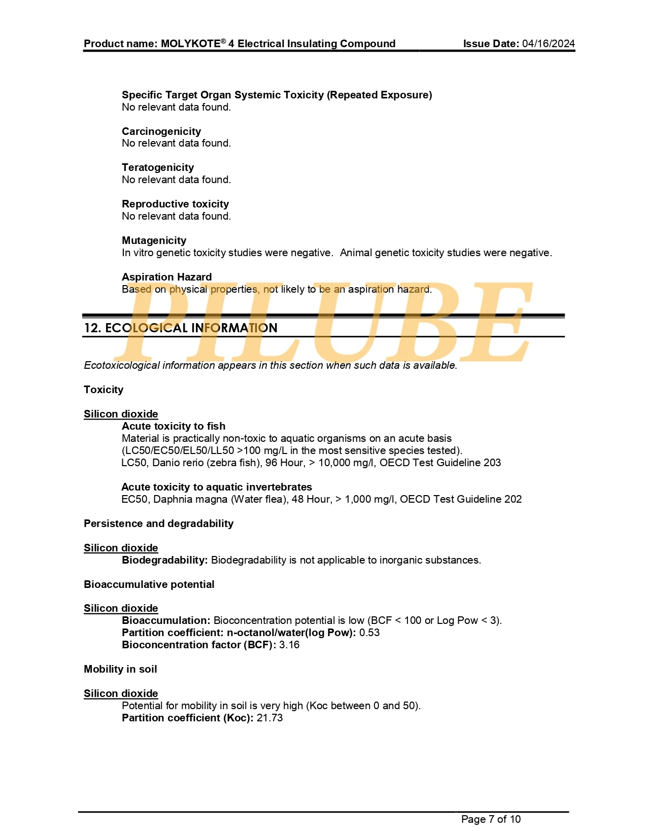MOLYKOTE DC-4 Silicone Compound Water Repellent Dielectric Lubricant for O-Rings Electrical Connectors and Aviation Equipment