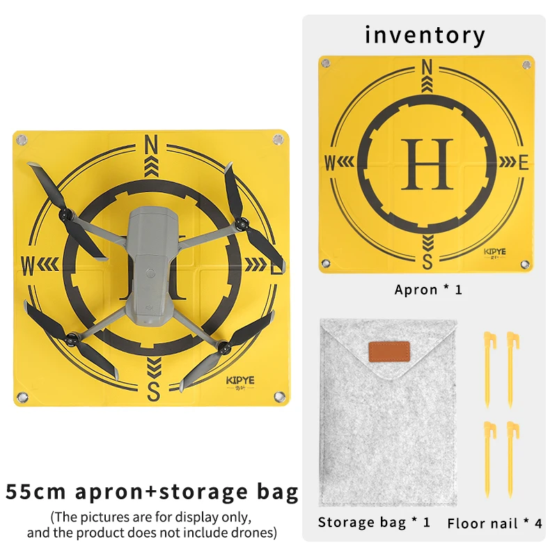 KIPYE Universal Waterproof Portable Fast-Foldable Drone Landing Pad Helipad Launch Platform