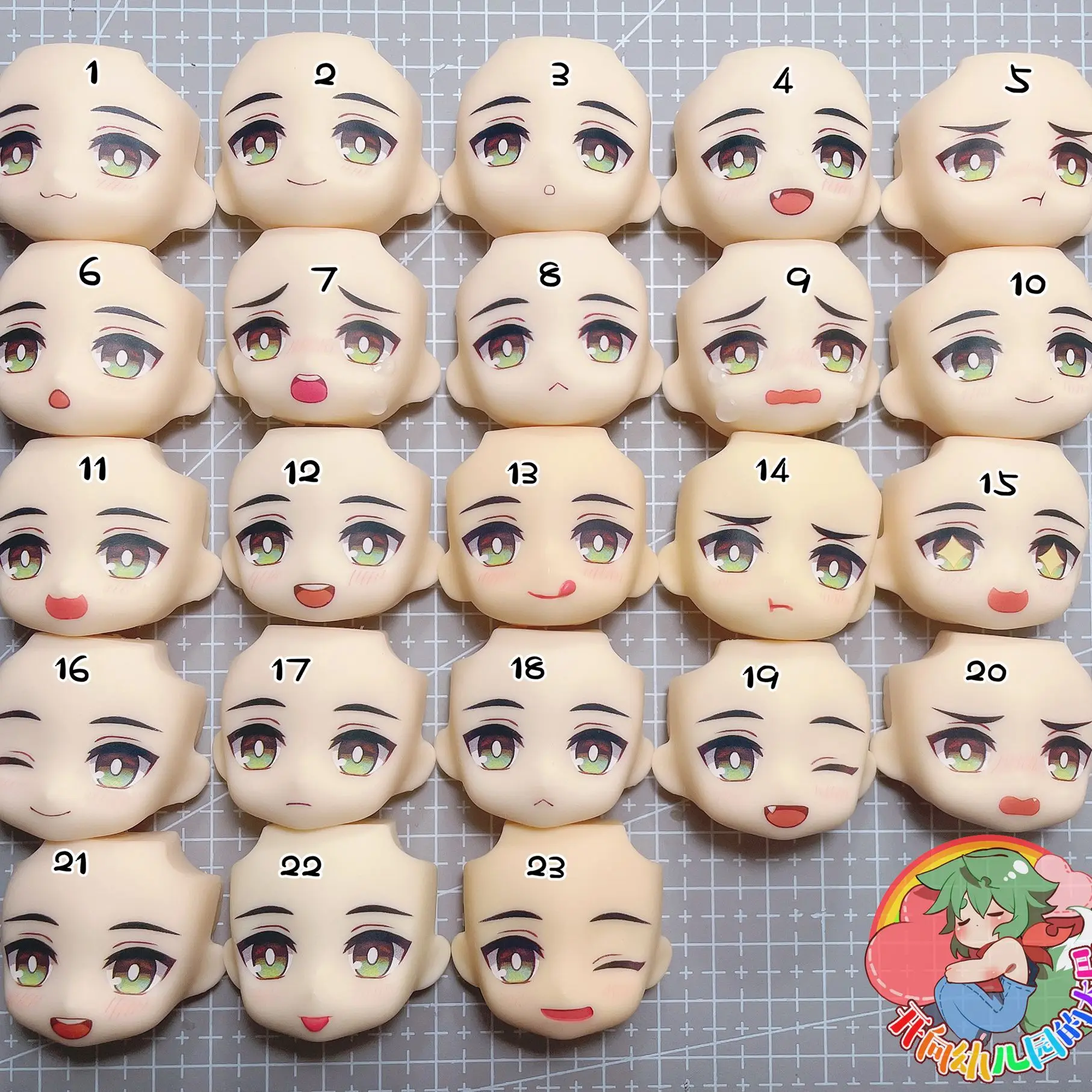 

Game Genshin Impact Tighnari Handmade OB11 Water Paste Face Alternate Face Expression Replacement Face Cosplay Accessories Gift