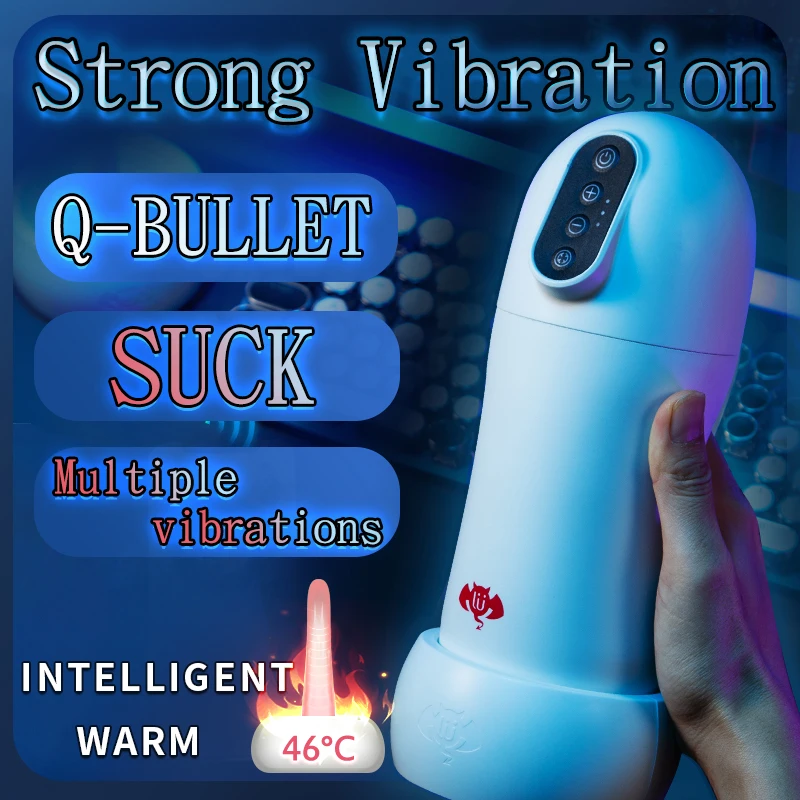 Real Air Sucking Male Masturbator Automatic Vacuum Erotic Oral Blowjob Cup Adult Sex Toys For Men Masturbation Goods Toy