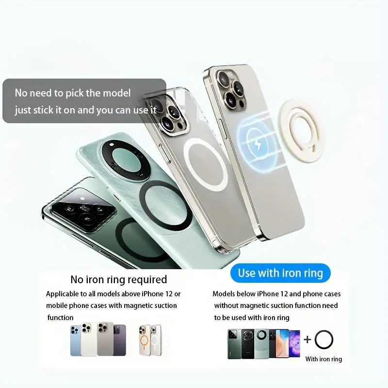 Magnetic Silicone Phone Grip Holder - Powerful Grip & Secure Hold