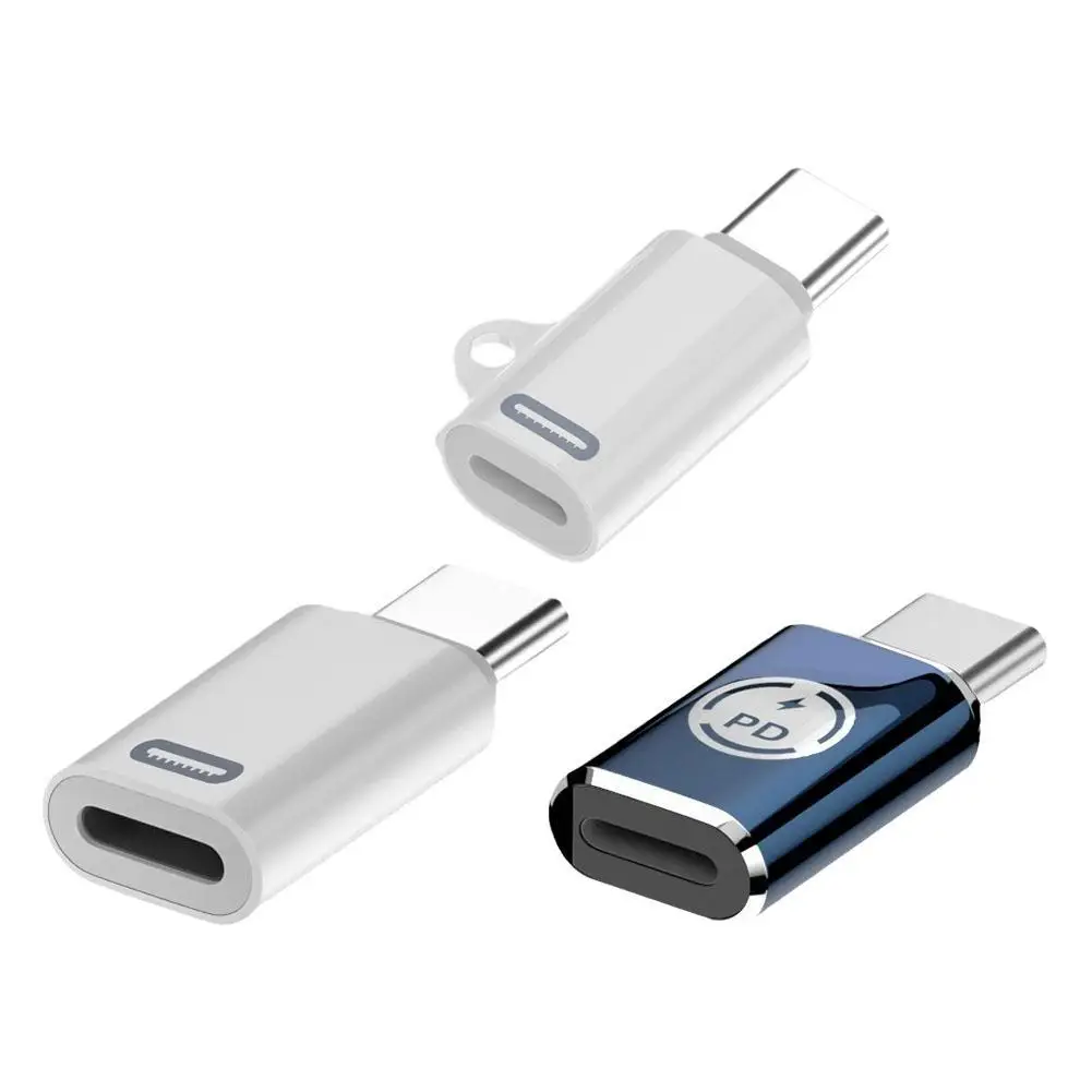 

For Apple 15 Fast Charging Adapter Mini Connector Quick Charging Adapter 8pin Female To Type-C Male Connector Charger Cable