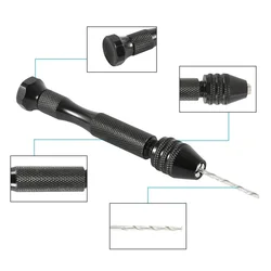 Drill Bit Mini Micro Aluminum Hand Drill With Keyless Chuck HSS Steel Twist Woodworking Drilling Rotary Tools Hand Drill Manual