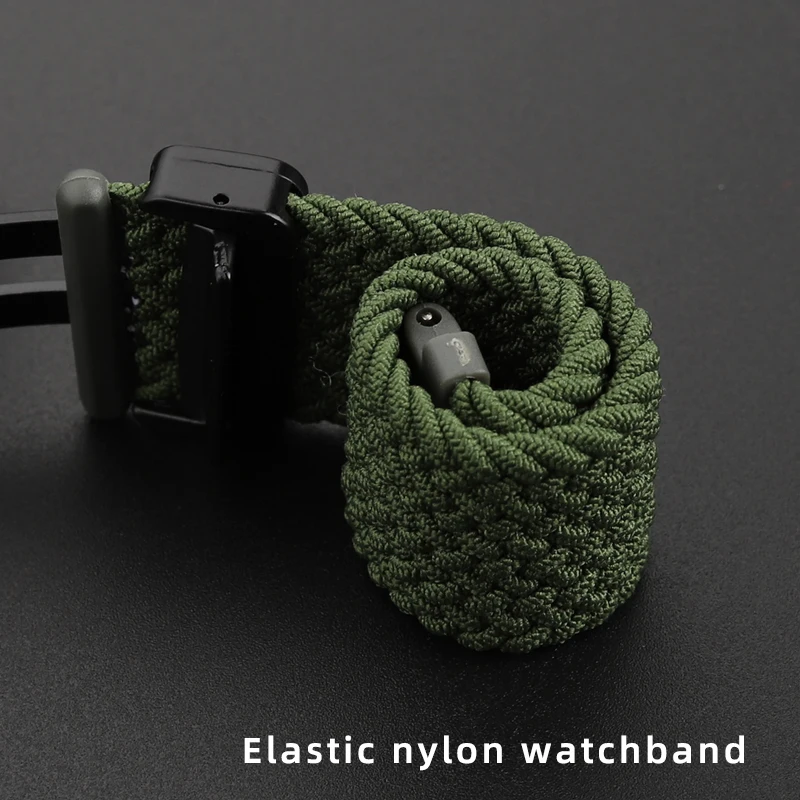 B&S Nylon Horlogeband Luxury - Deluxe Nato Coyote Brown Mat Rosé Goud