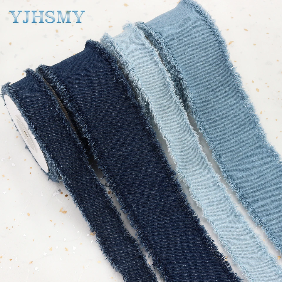 PATIKIL 1.5 Inch Denim Ribbon – 2 Rolls Total 11 Yards, Light Blue Jean Fabric Strips For DIY Crafts, Bows, Hair Clips & Sewing - View #2