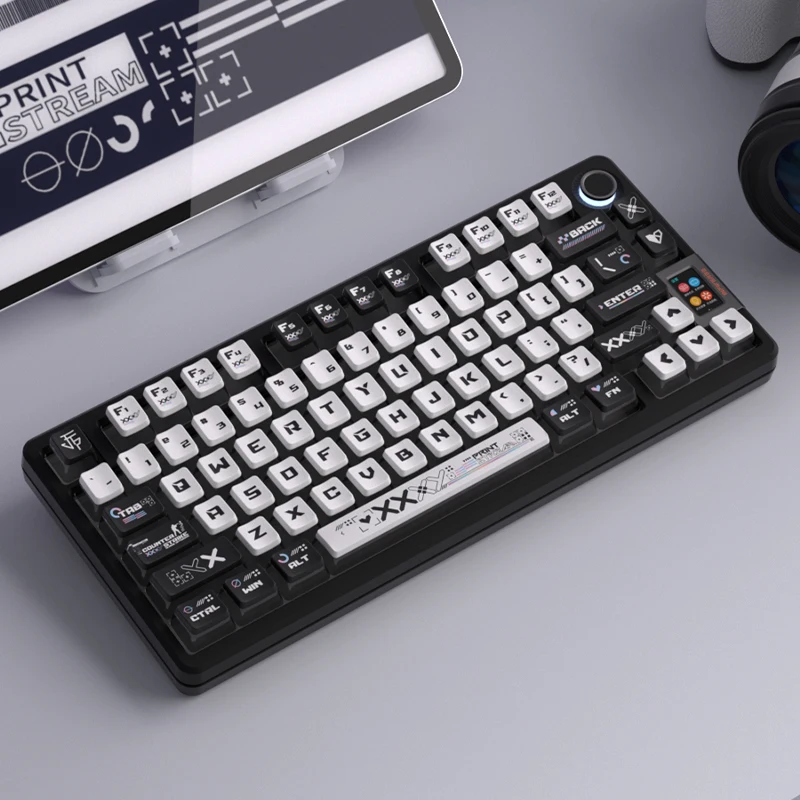 Keycaps Conjunto para Teclado Mecânico Mifuny Pudim Transparente Cool Pbt Perfil Oem Jogos Acessórios - Imagem 4