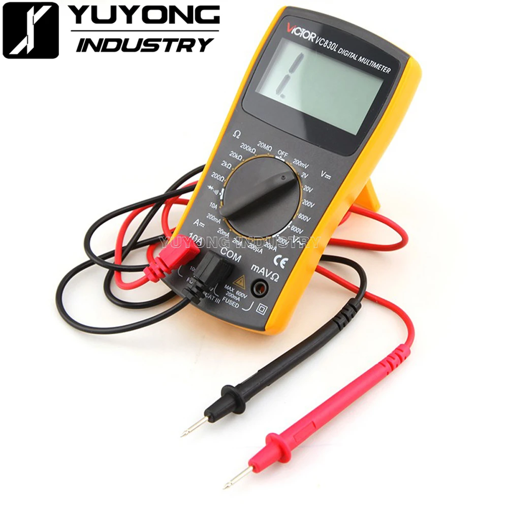 Professionale Elettrico Palmare Vc830L Ac Dc Display Lcd Tester Meter Multimetro Digitale Multimetro Amperometro Multitester - Vc830L