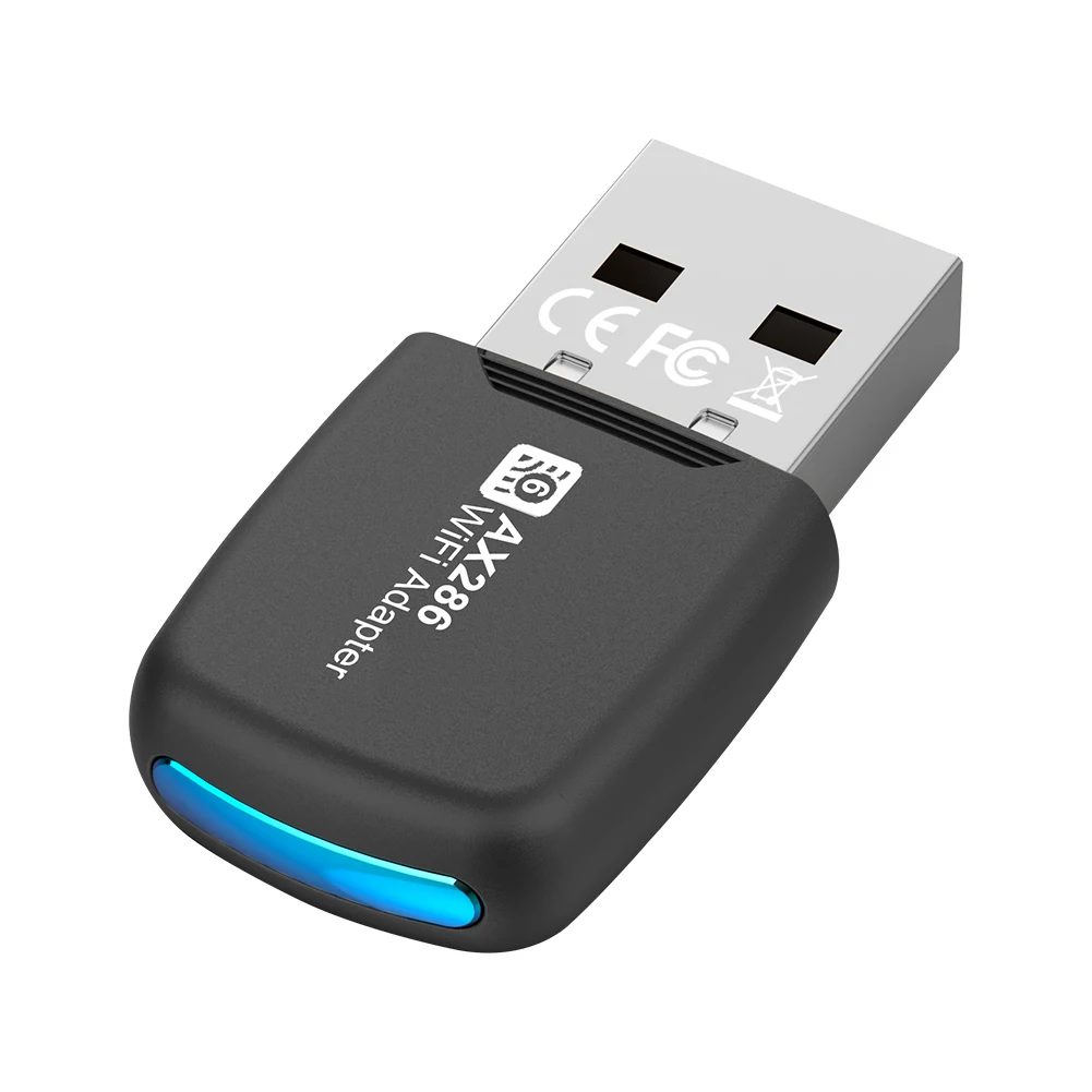미니 USB WIFI 6 동글 미니 USB WiFi 카드 어댑터 드라이버 무료 Wi-Fi Lan 어댑터 PC/노트북 Windows7/10/11용 2.4GHz 286.8Mbps