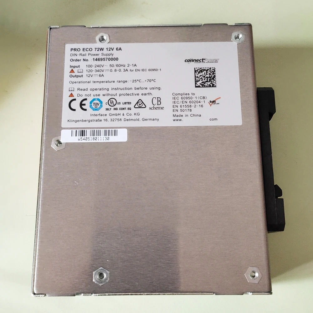 DIN-Rail Switching Power Supply For Weidmuller 1469570000 PRO ECO 72W 12V 6A 5 DIN-Rail Switching Power Supply For Weidmuller 1469570000 PRO ECO 72W 12V 6A - Image 3