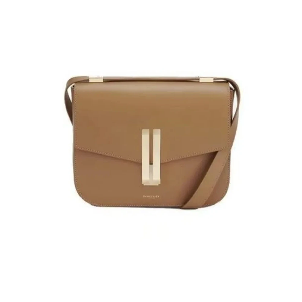 2025 new high-end versatile single shoulder leather niche design bag, single shoulder leather women's bag, tofu small square bag 4
