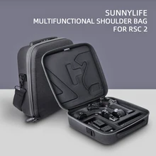  Carry Storage Case for DJI Ronin RSC 2 Black Fabric+EVA Handheld Shoulder Crossbody Bag Travel Portable Protective Carrying Case 