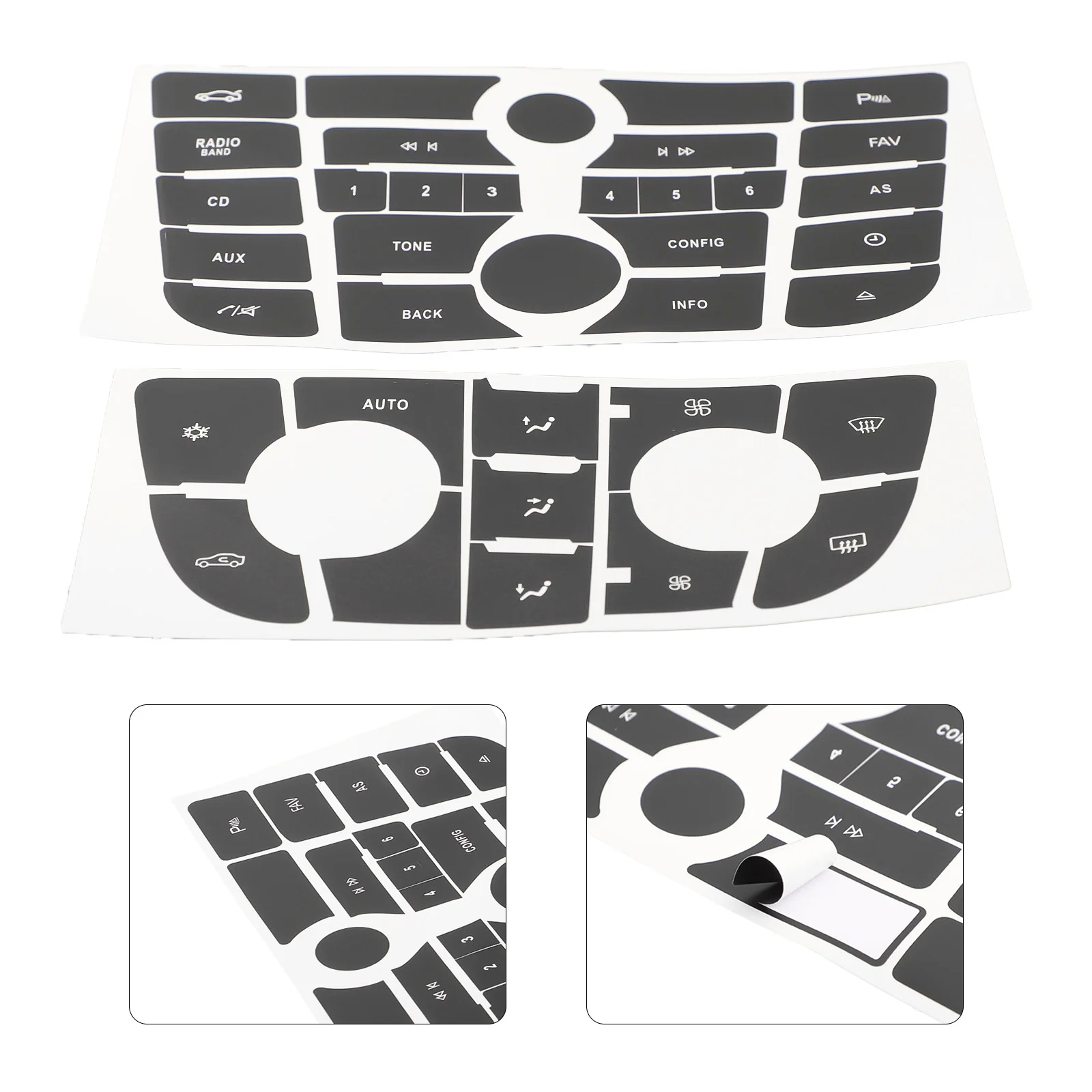 

Repair Worn Button Button Repair Decal Interior Decoration Easy Application Easy Installation Easy Removal Quick Installation