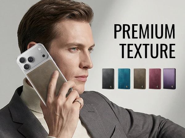 Universal Magnetic Card Holder Wallet with Skin Feel Finish
