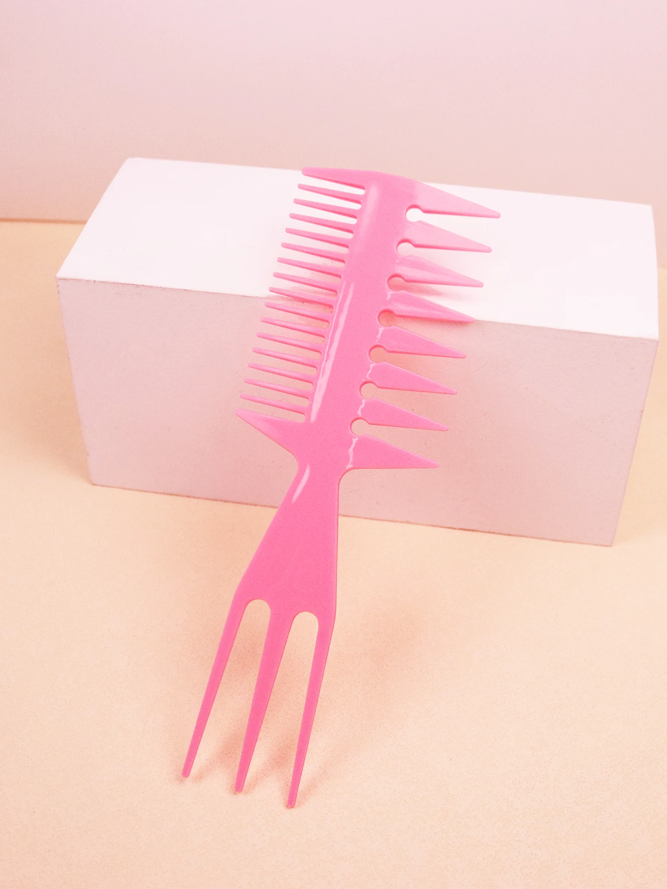 1pcs anti-static double-sided tooth tail handle styling comb plastic hair tool, used for smoothing and straightening hair 2