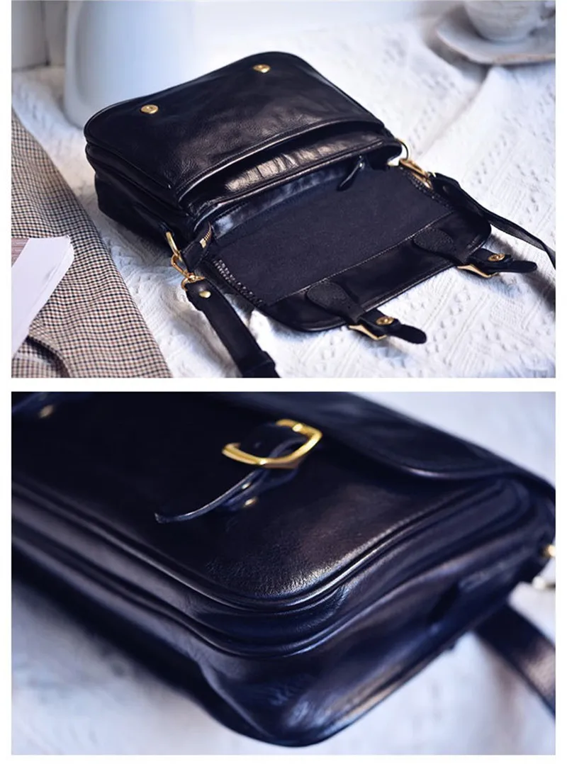 Fashion luxury handmade genuine leather women crossbody bag outdoor casual designer high quality real cowhide party shoulder bag