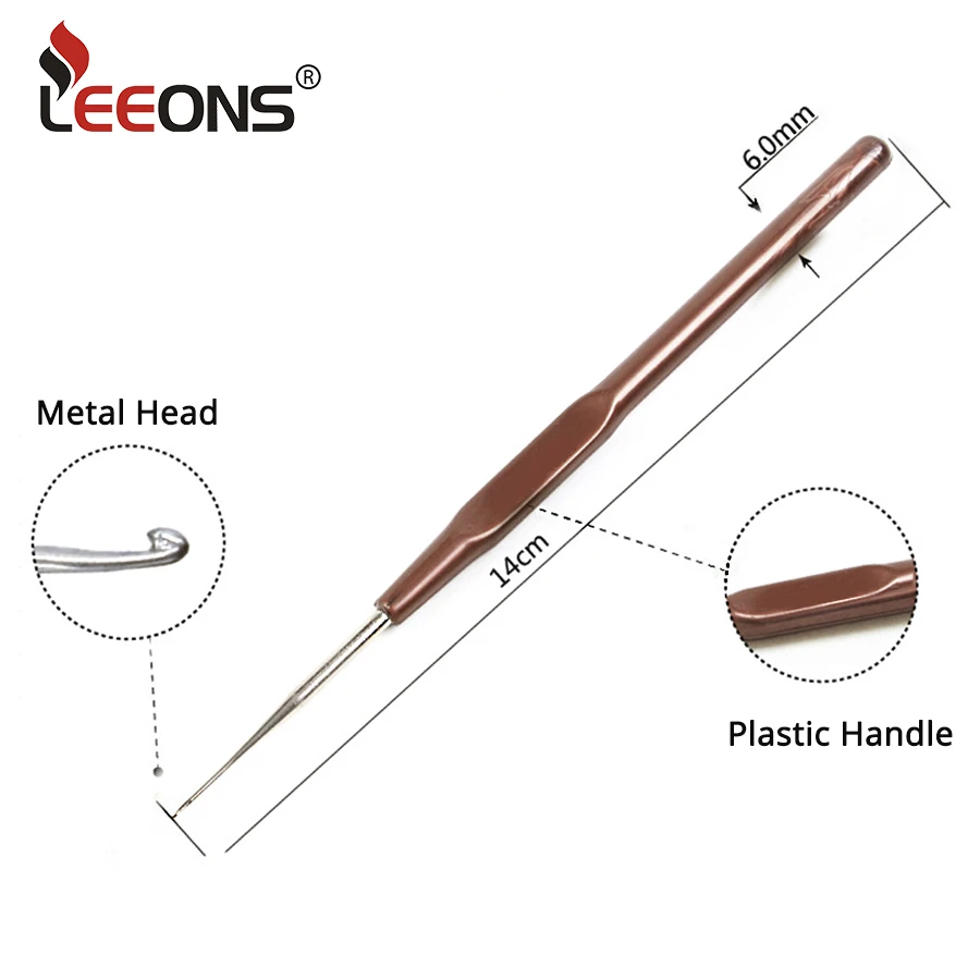 Bamboo/Plastic Crochet Hook Needles Hair Weaving For Braiding Dreadlocks Twist Hair,crochet hooks hair extensions tool